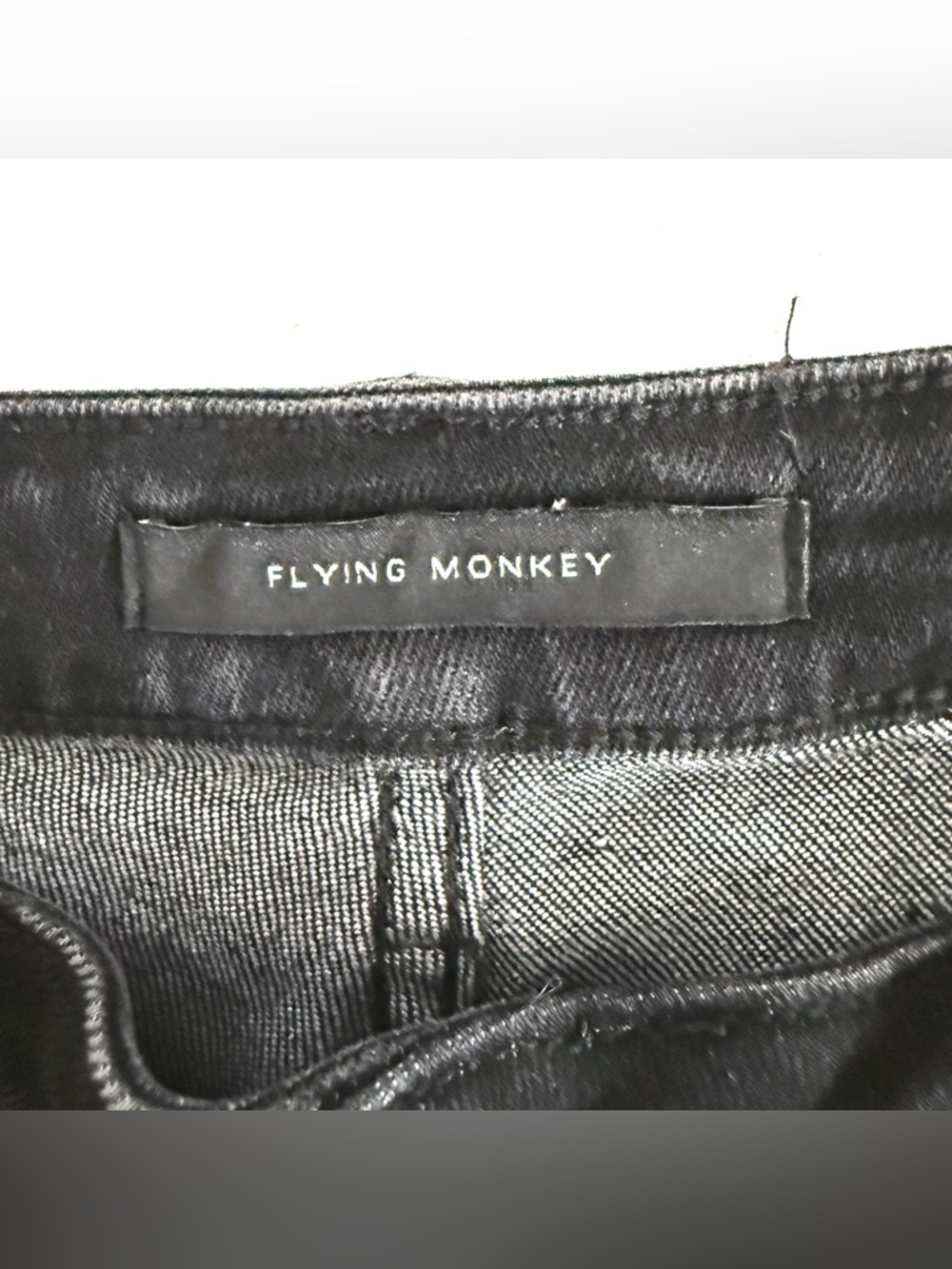 Flying Monkey High Rise Super Flare Stretchy Jeans Size 29 - Picture 11 of 13
